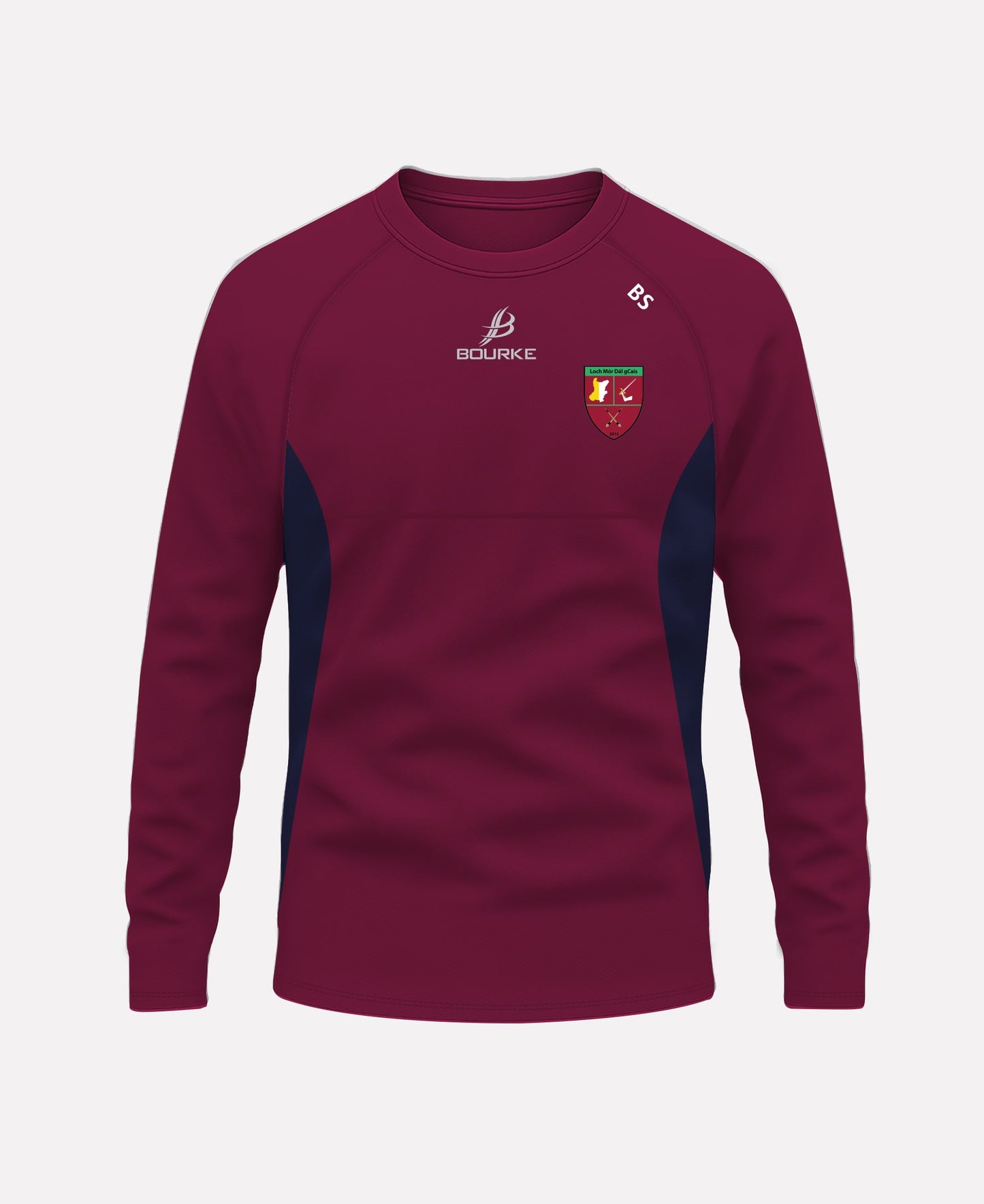 Loch Mor Dal gCais BARR Crew Neck (Navy/Maroon)