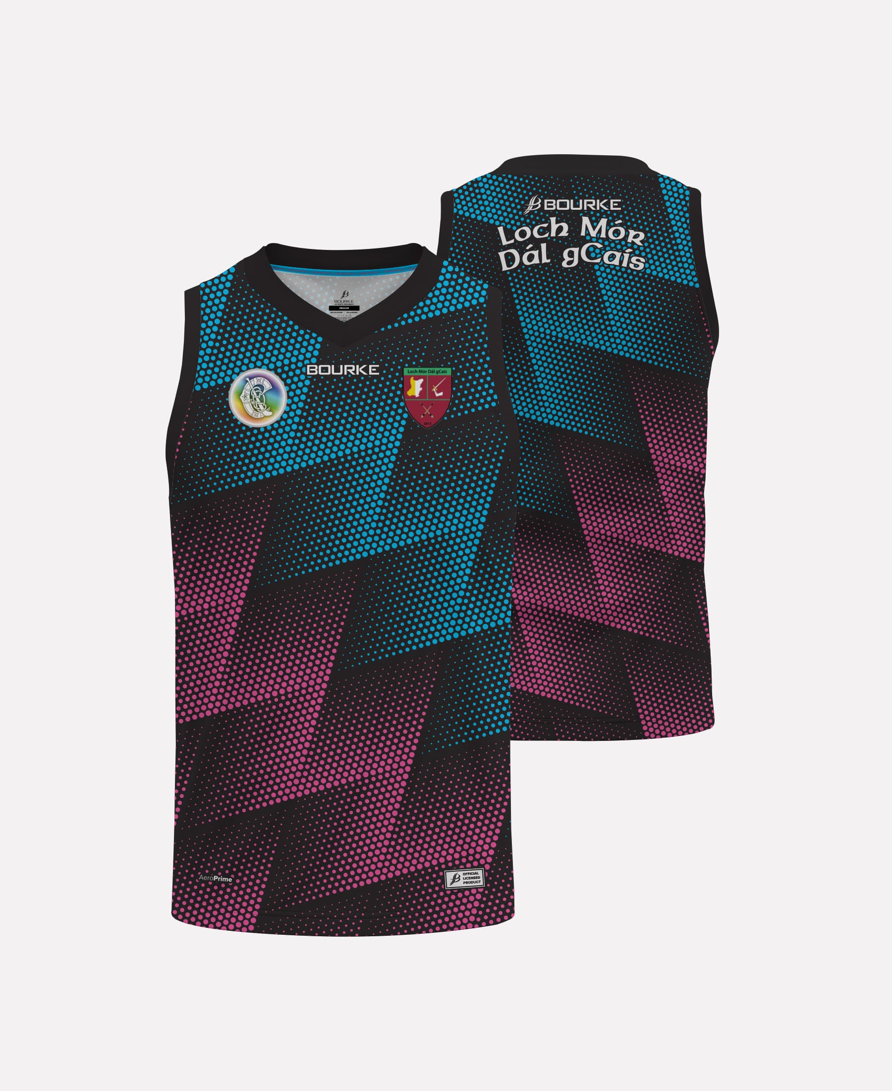 Loch Mor Dal gCais Singlet 2025/26 (Black) – Bourke Sports (.COM) Website