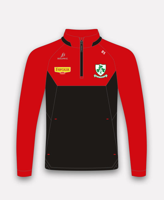 Loughgiel Shamrocks BARR Half Zip (Black/Red)