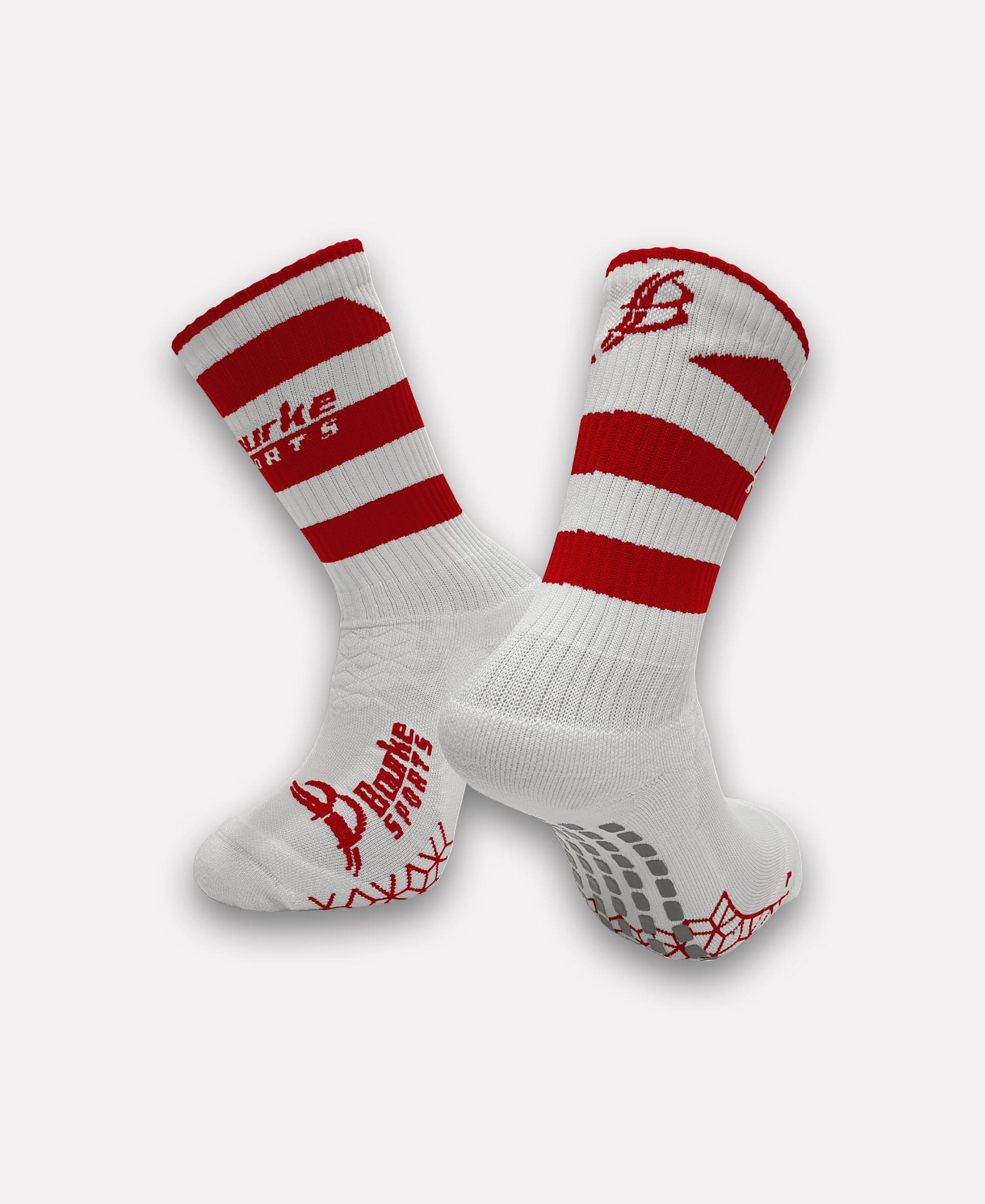 Loughgiel Shamrocks Miniz Hoops Socks Red/White