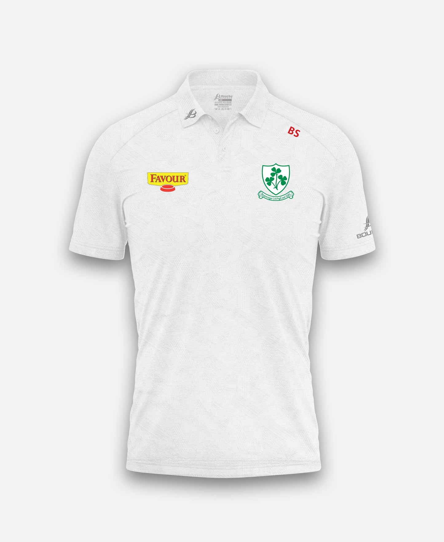 Loughgiel Shamrocks BARR Polo Shirt (White)