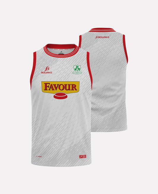 Loughgiel Shamrocks Singlet 2025/26 (White/Red)