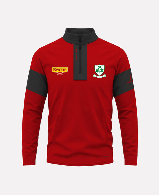 Loughgiel Shamrocks TEASRA Half Zip (Black/Red)