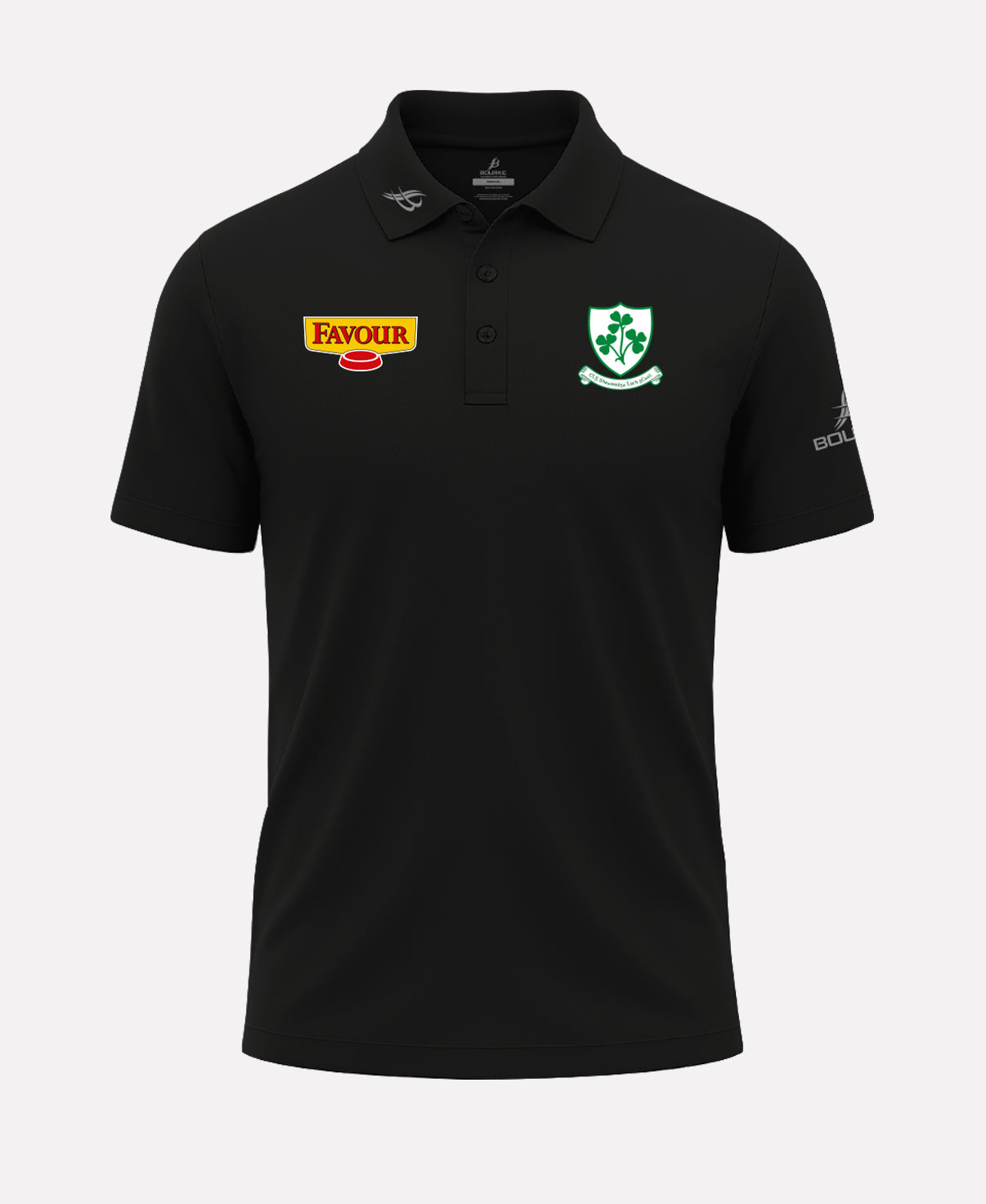 Loughgiel Shamrocks FORTIS Polo Shirt (Black)