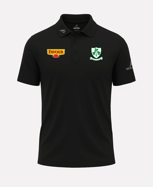 Loughgiel Shamrocks FORTIS Polo Shirt (Black)