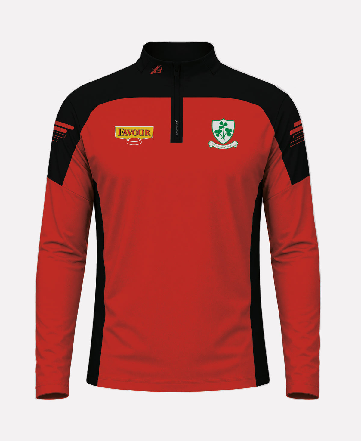 Loughgiel Shamrocks SORA Half Zip (Black/Red)