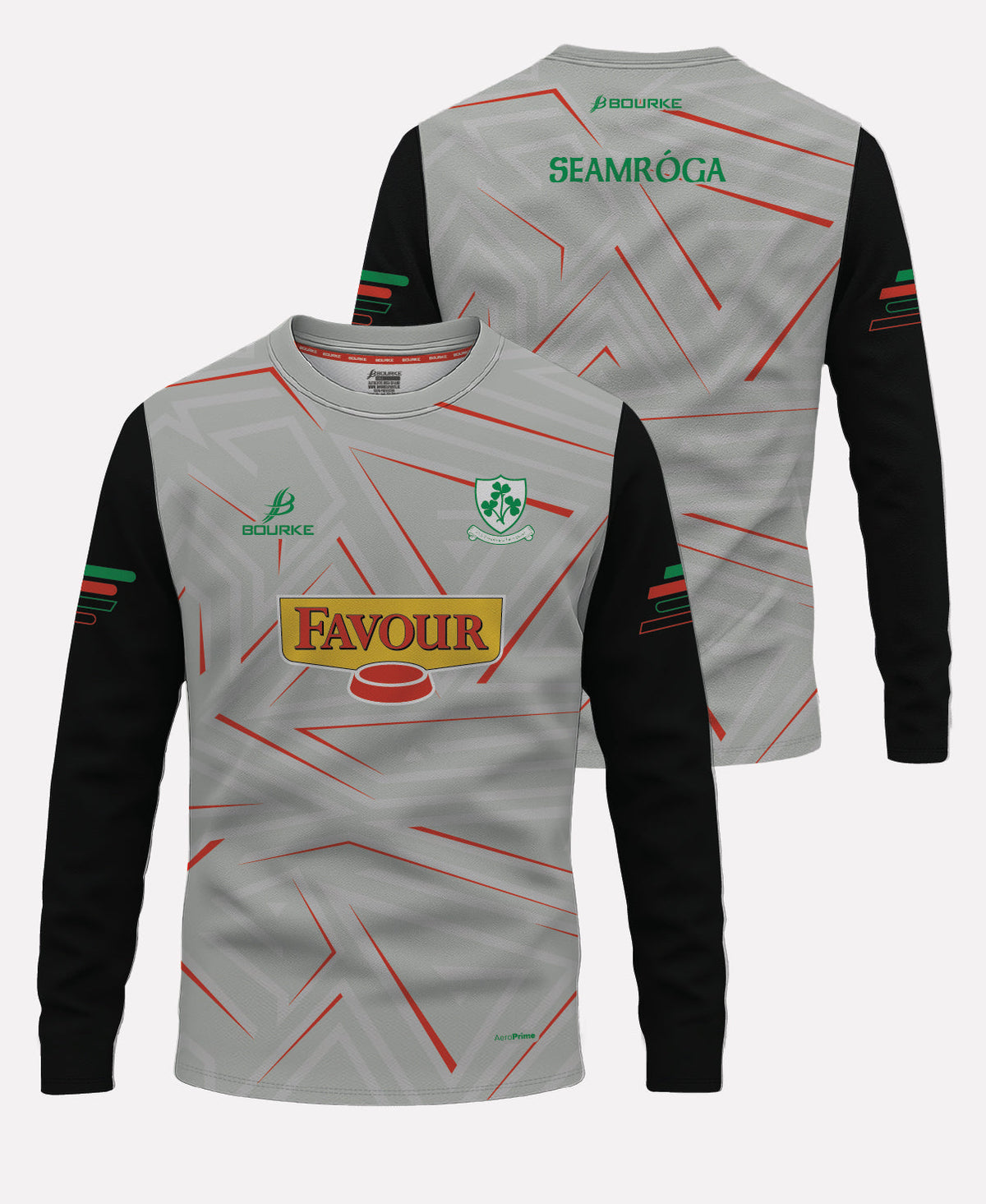 Loughgiel Shamrocks Warm Up Crew Neck 26/27 (Grey)