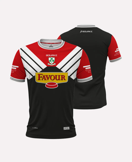 Loughgiel Shamrocks Jersey 2025/26 (Black/Red/White)