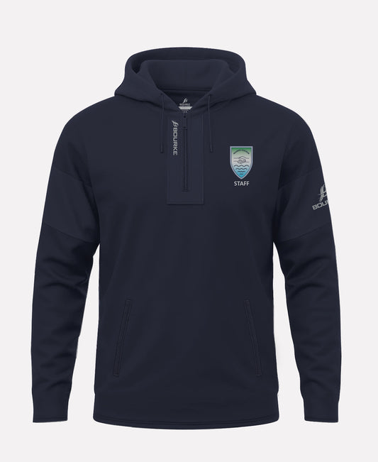 Malone College Belfast STAFF TEASRA Half Zip Hoodie (Navy)