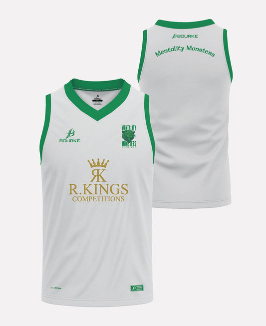 Mentality Monsters Training Singlet 26/27 (White/Green)