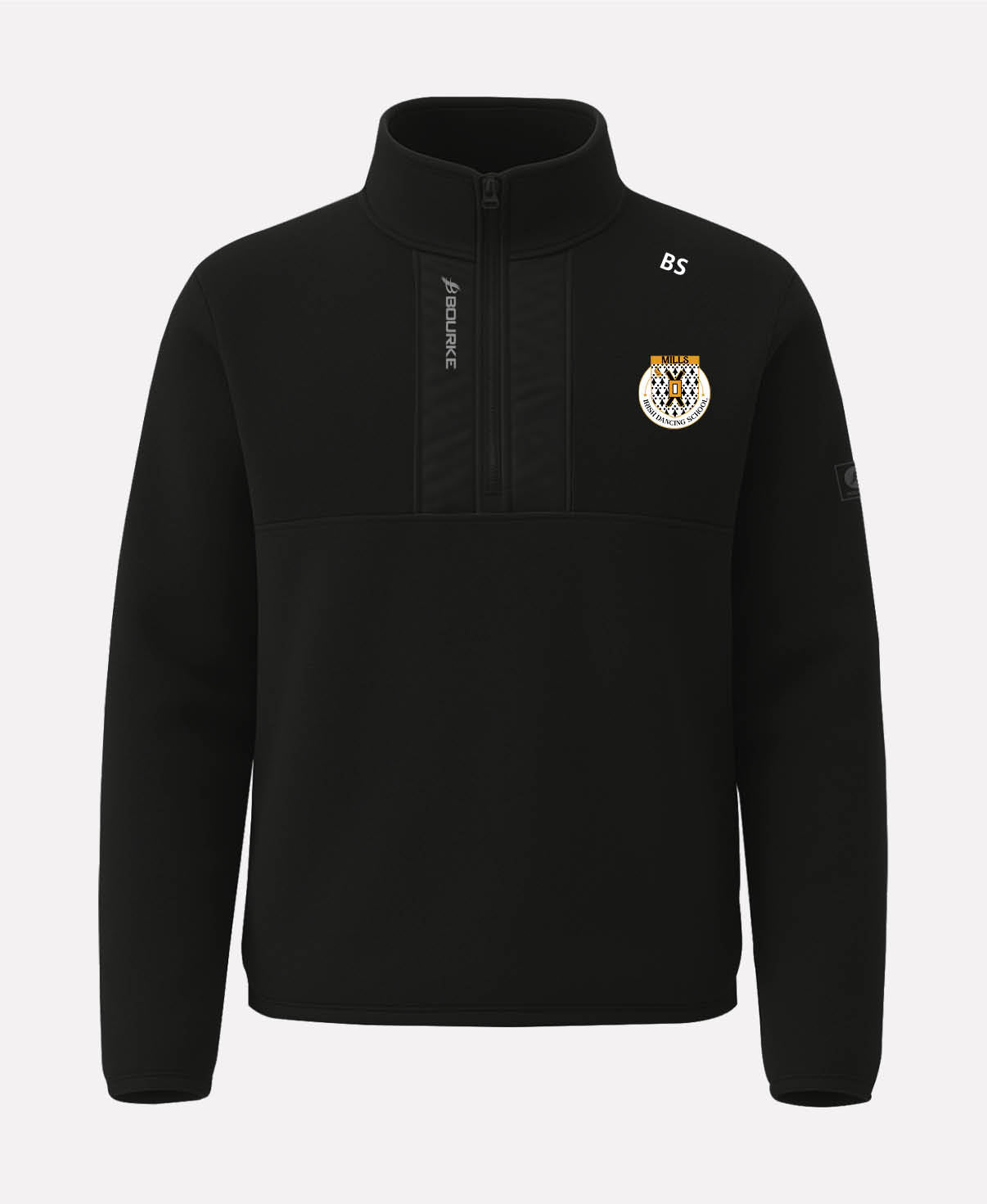 Mills Irish Dancing TEASRA Half Zip Fleece (Black)