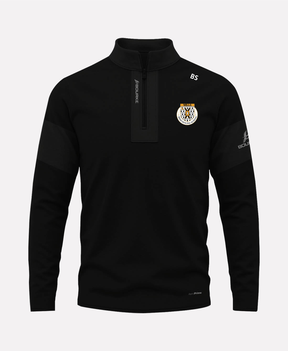 Mills Irish Dancing TEASRA Half Zip (Black)