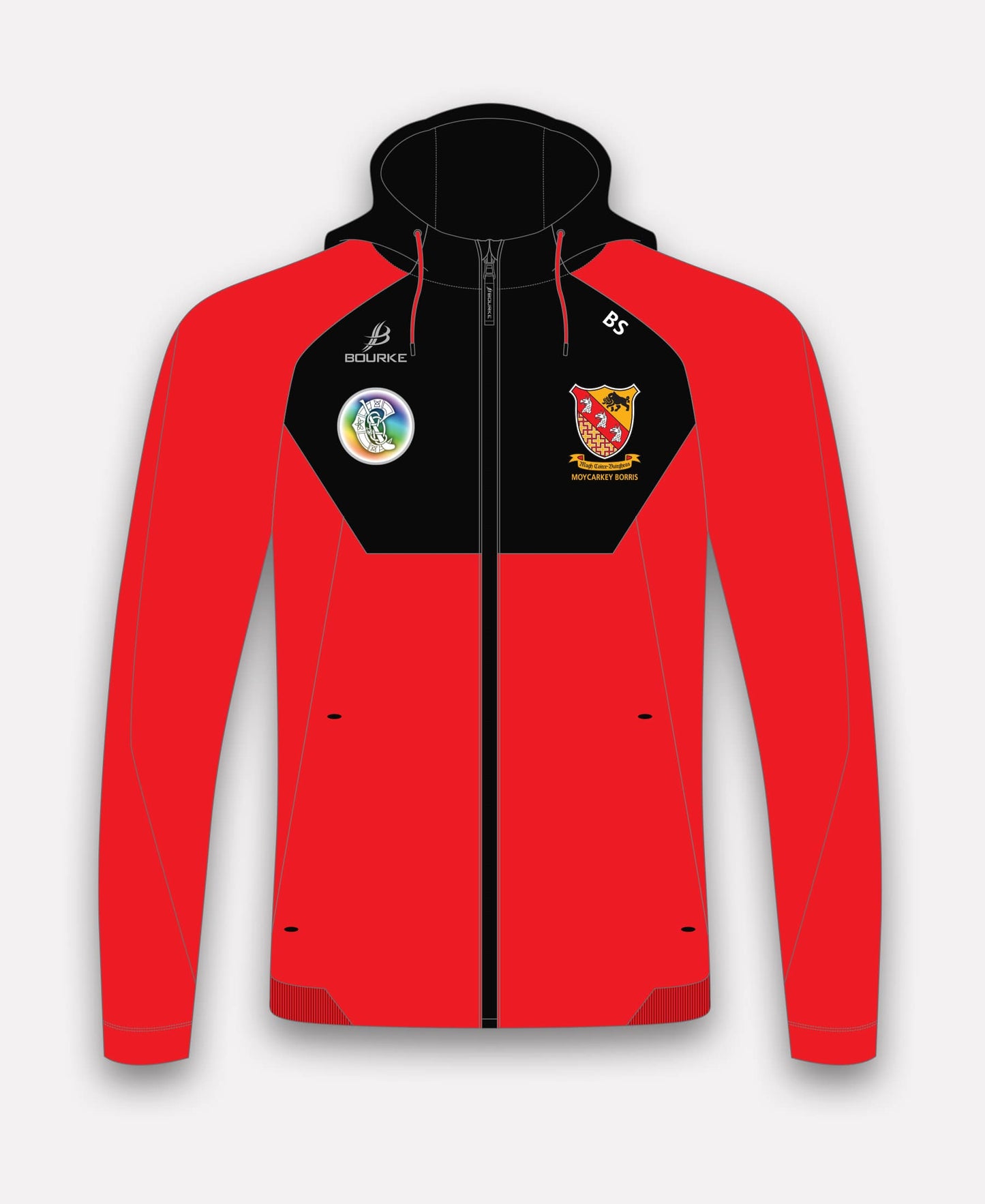 Moycarkey Borris Camogie BARR Hoody (Black/Red)