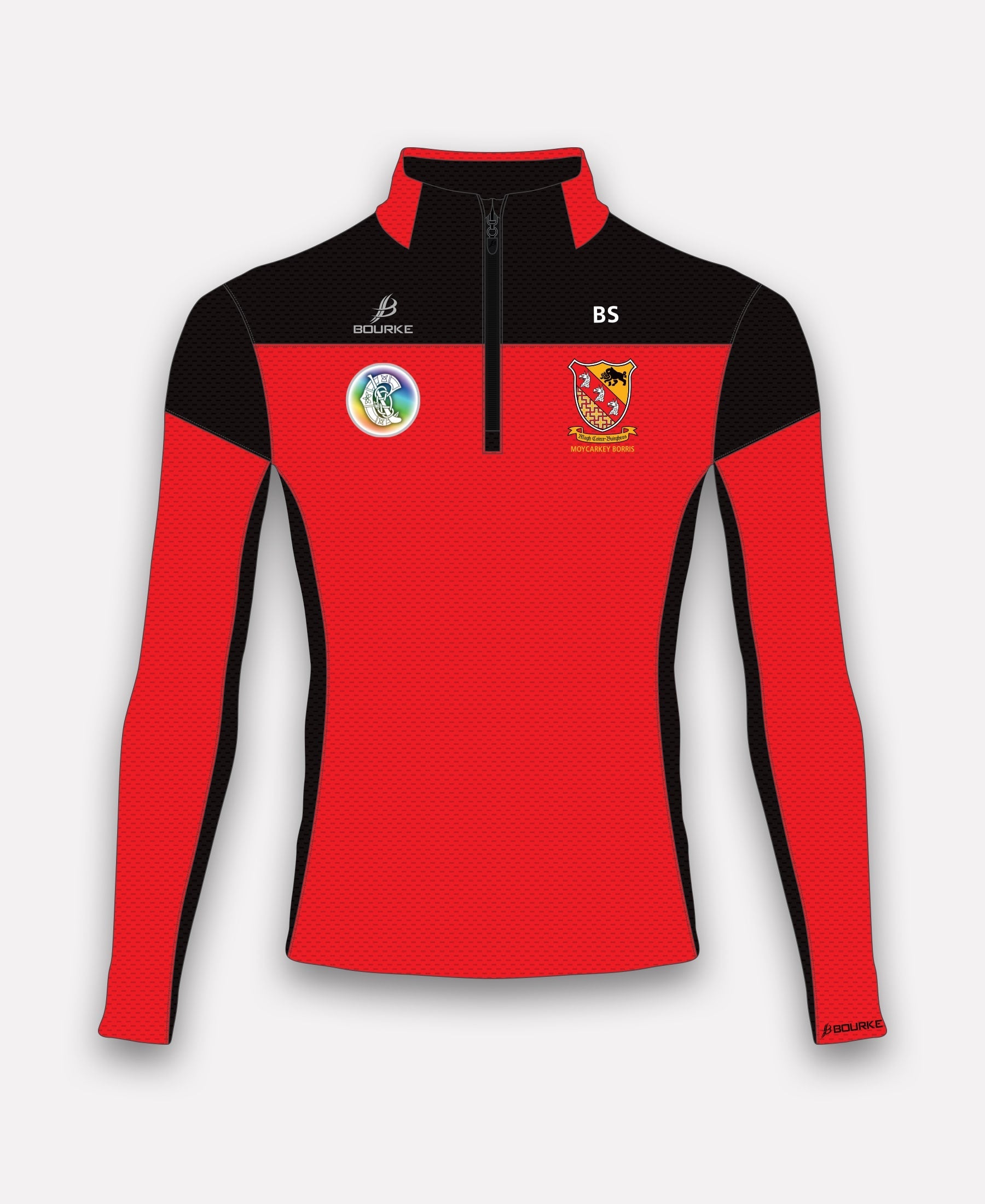 Moycarkey Borris Camogie TACA Half Zip (Red/Black)