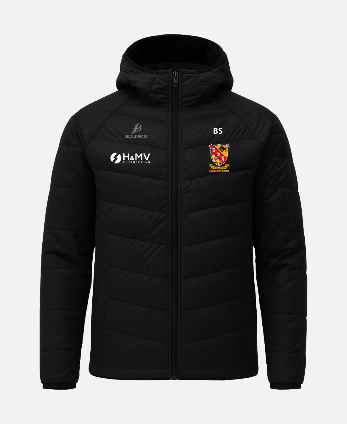 Moycarkey Borris GAA FORTIS Hooded Jacket (Black)