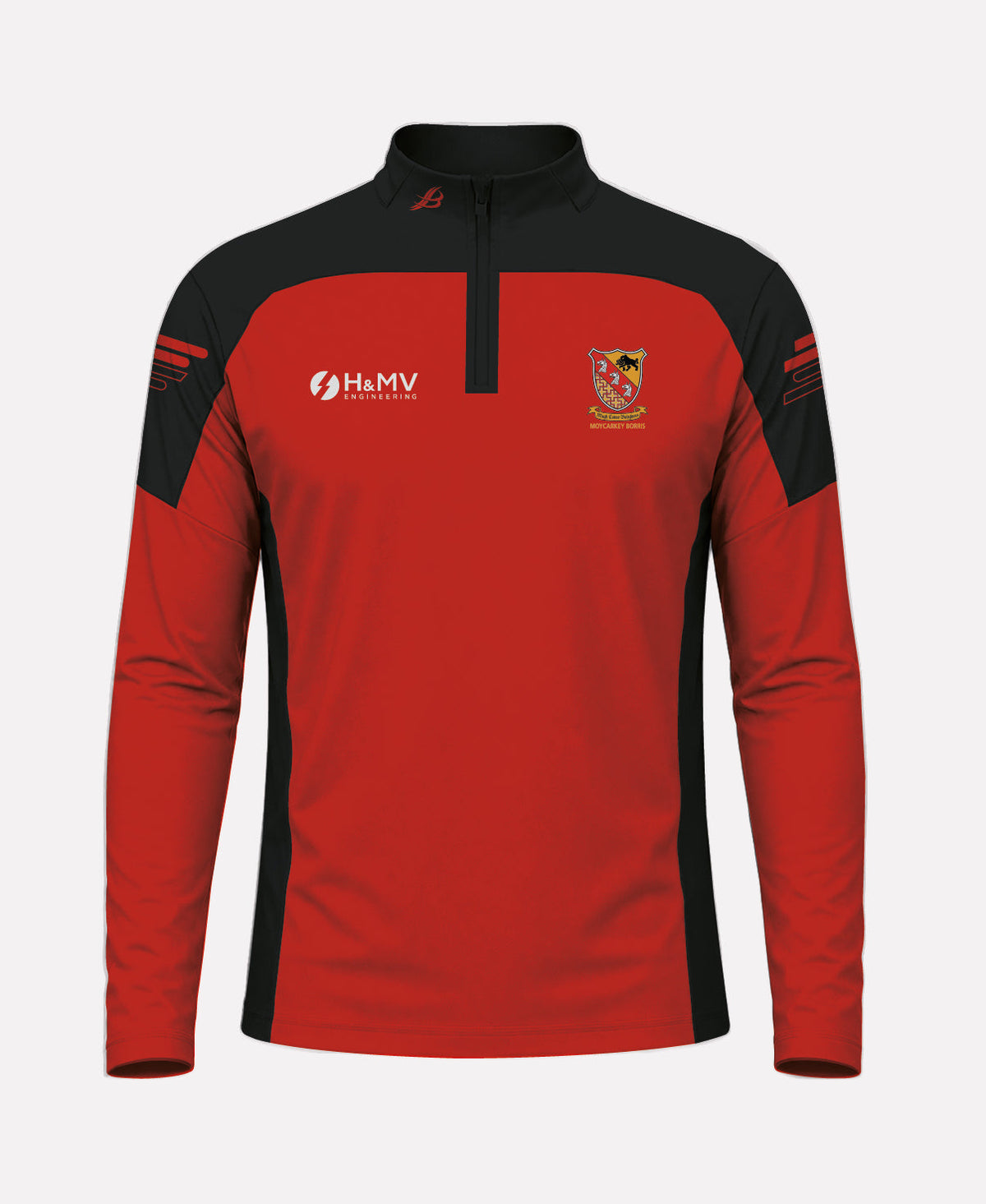 Moycarkey Borris GAA SORA Half Zip (Black/Red)