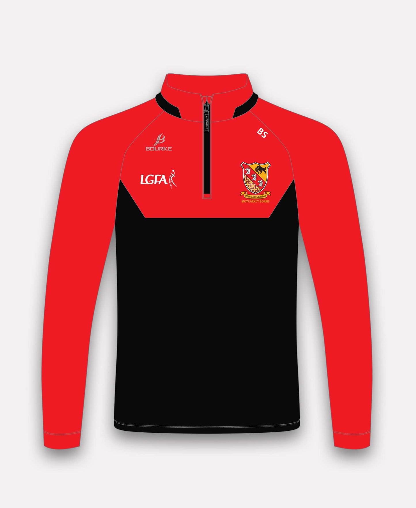 Moycarkey Borris LGFA BARR Half Zip (Black/Red)