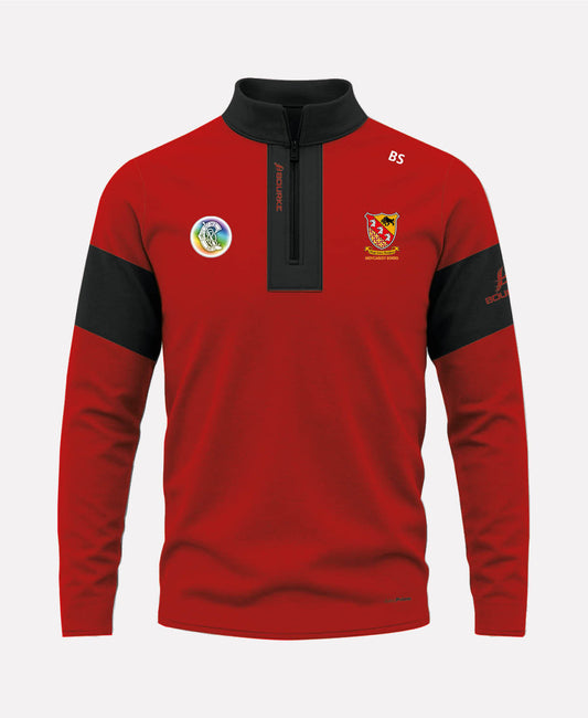 Moycarkey Borris Camogie TEASRA Half Zip (Black/Red)