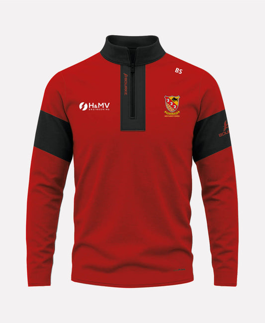 Moycarkey Borris GAA TEASRA Half Zip (Black/Red)