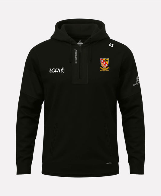 Moycarkey Borris LGFA TEASRA Half Zip Hoodie (Black)