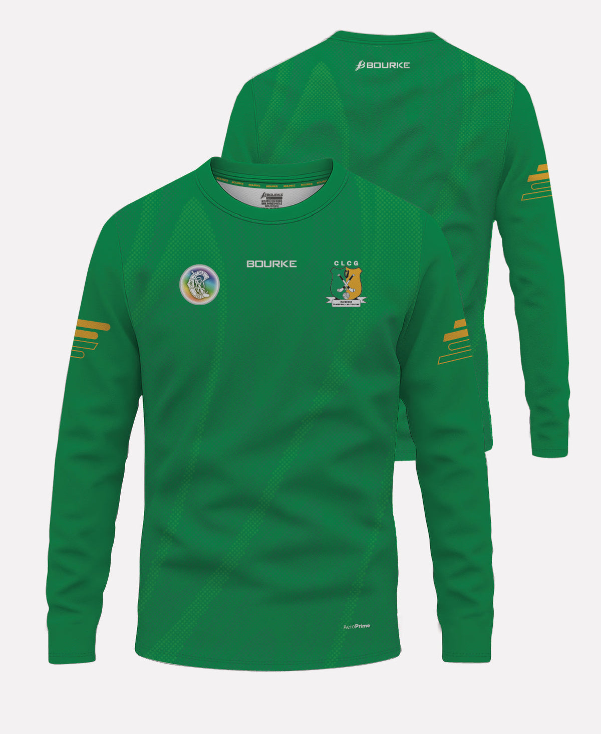 Moyne Templetuohy Camogie Warm Up Crew Neck 26/27 (Green/Amber)