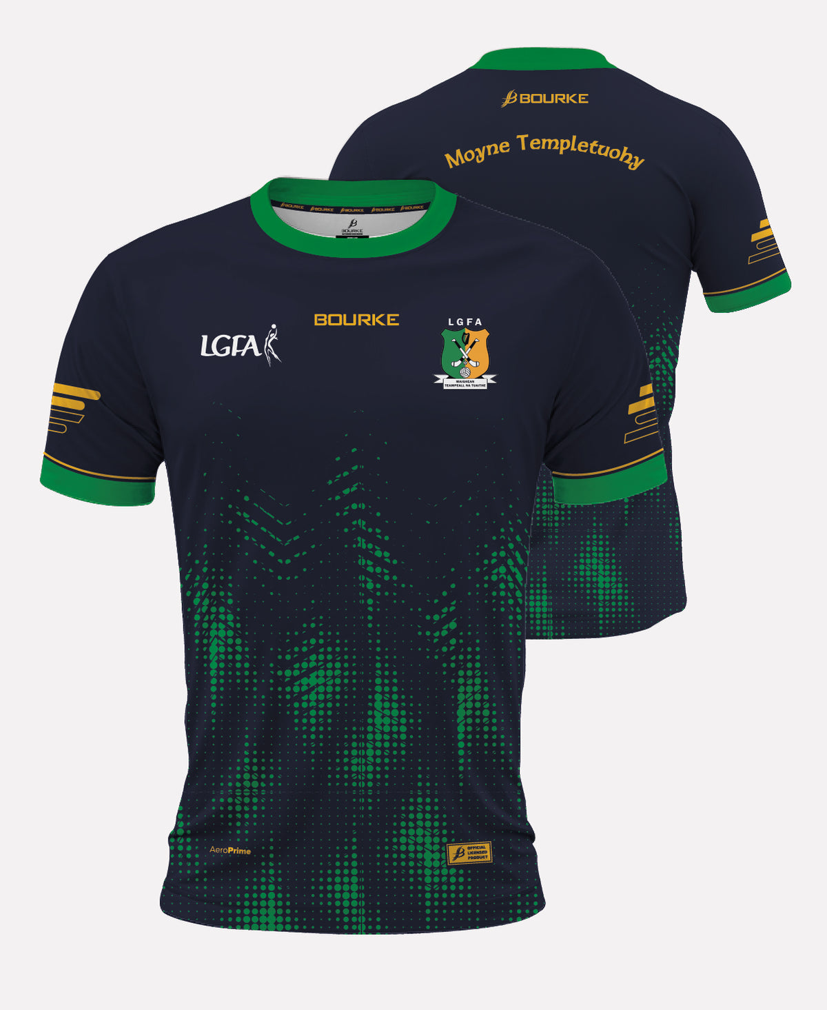 Moyne Templetuohy LGFA Training Jersey 26/27 (Navy/Green/Amber)