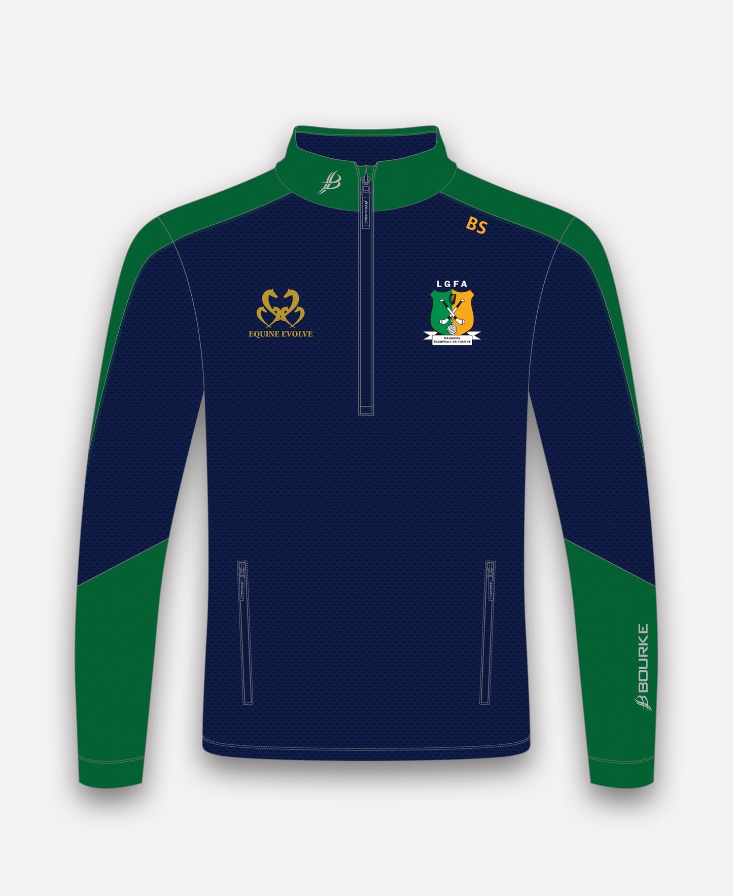 Moyne Templetouhy LGFA Croga Half Zip (Navy/Green)