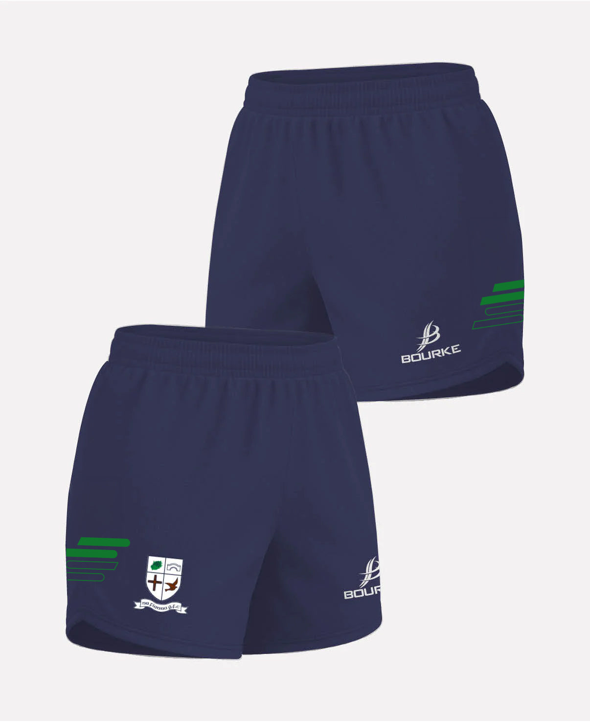 Na Fianna LGFA Womens Shorts (Navy/Green)