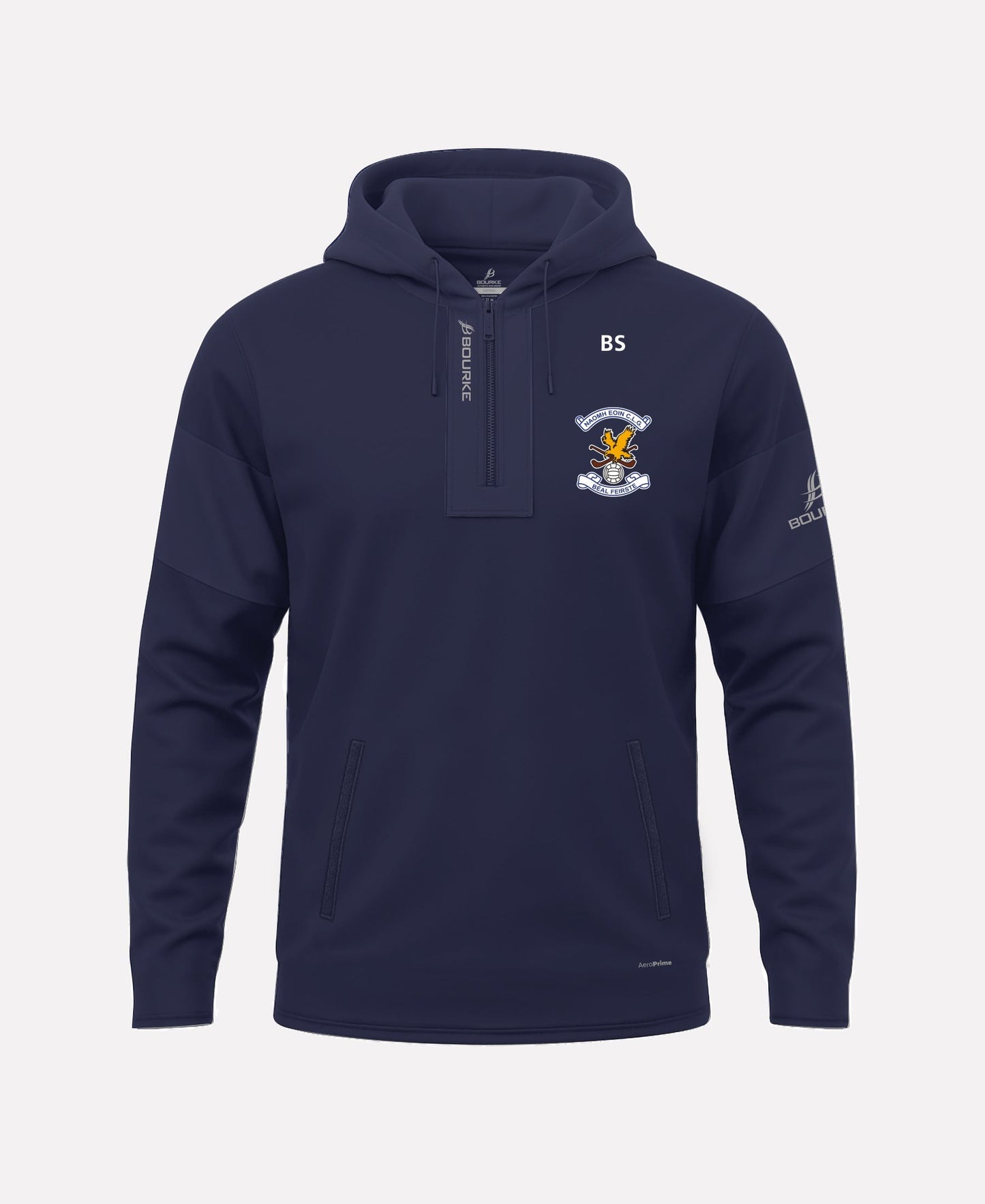 Naomh Eoin GAA Belfast TEASRA Half Zip Hoodie (Navy)