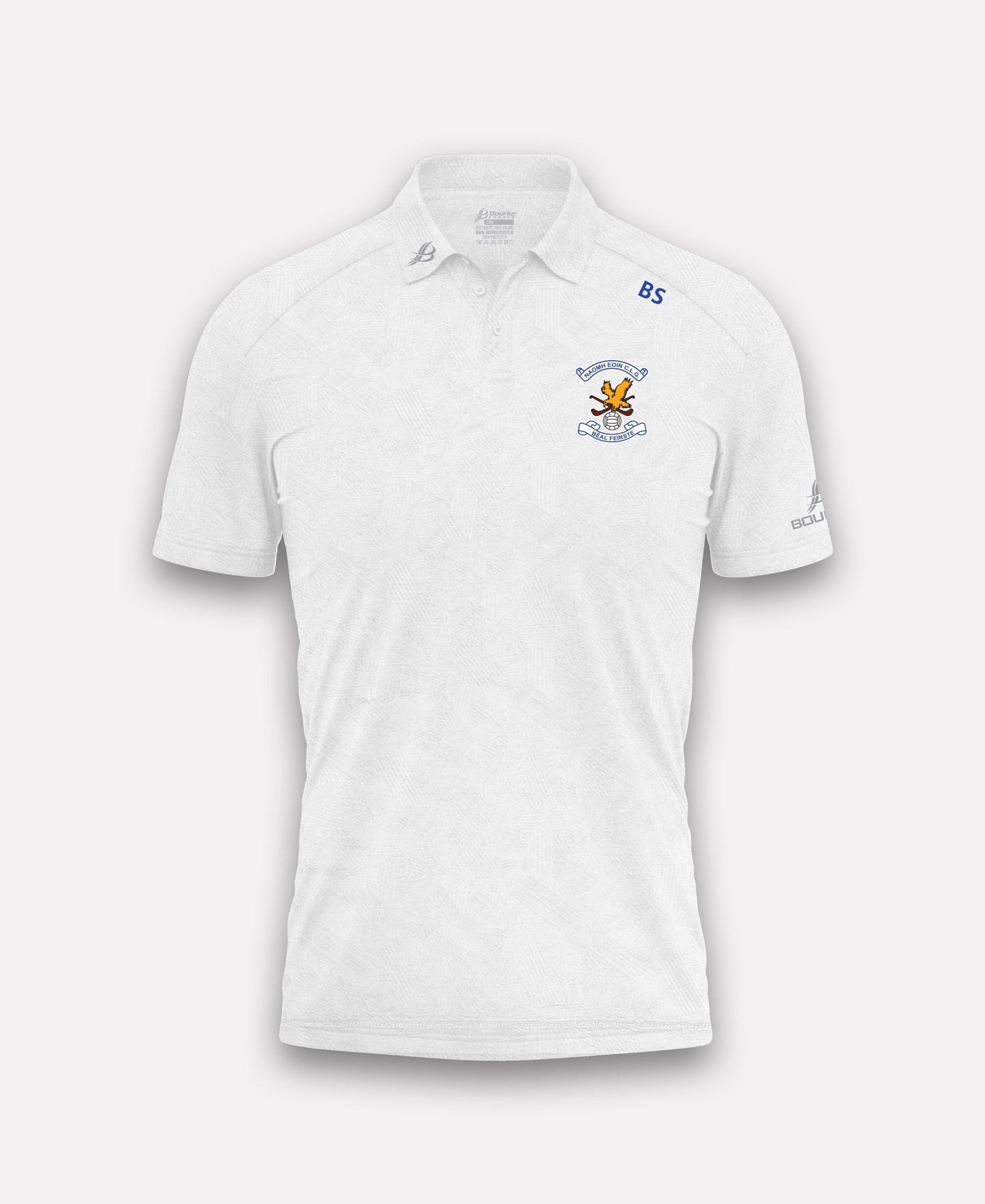 Naomh Eoin GAA Belfast BARR Polo Shirt (White)