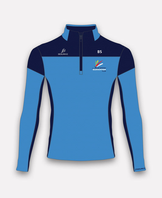 Nenagh Badminton Club TACA Half Zip (Sky/Navy)