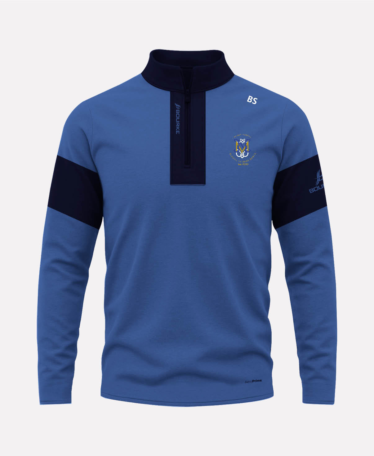 Niamh Murray School Of Irish Dance TEASRA Half Zip (Navy/Sky Blue)