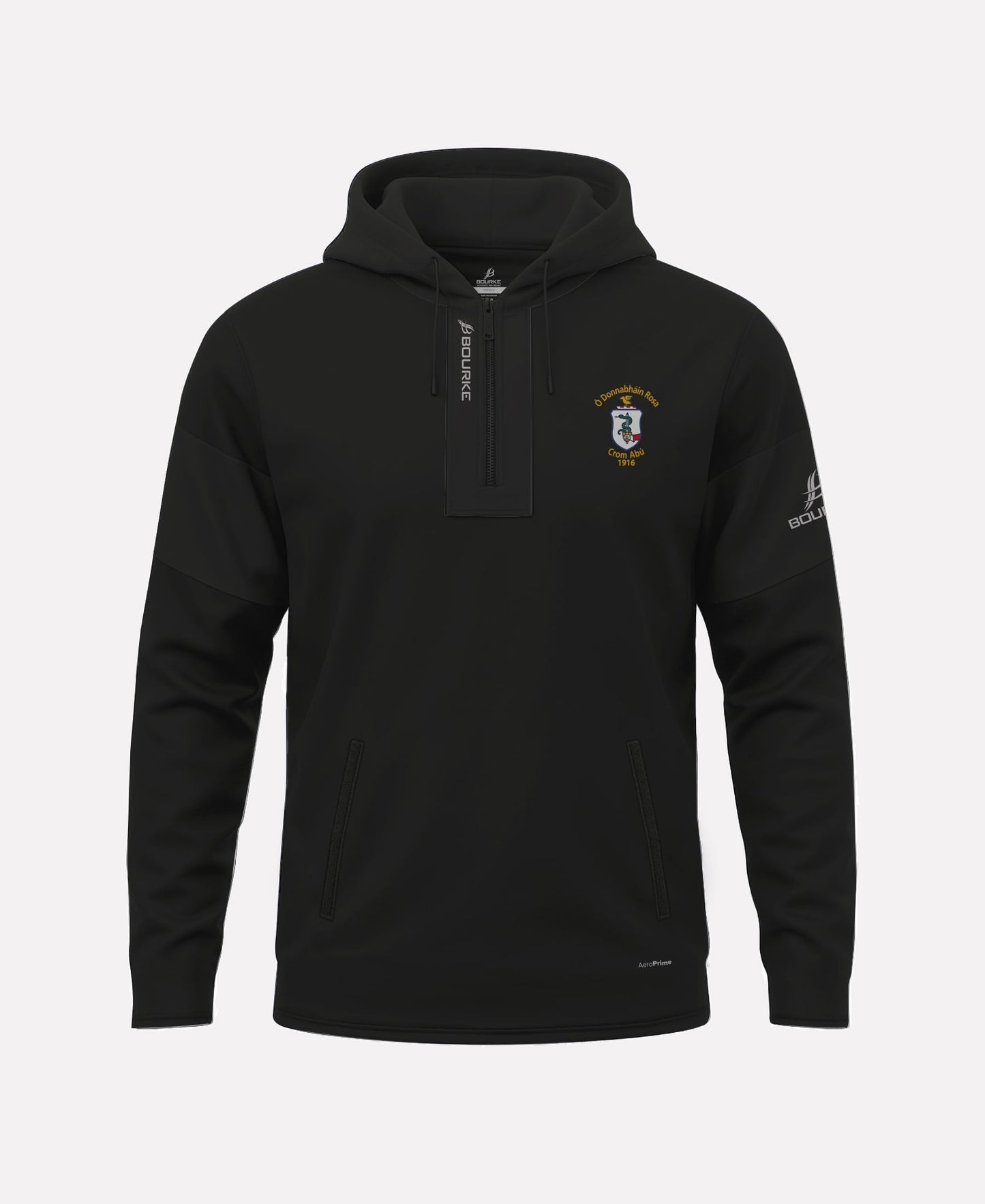 O' Donovan Rossa TEASRA Half Zip  Hoodie (Black)