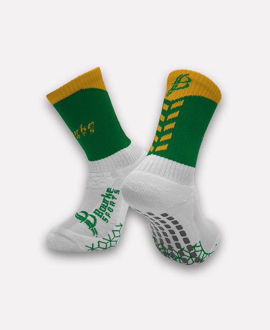 Oisin Glenariffe Miniz Chevron Socks (Green/Amber)