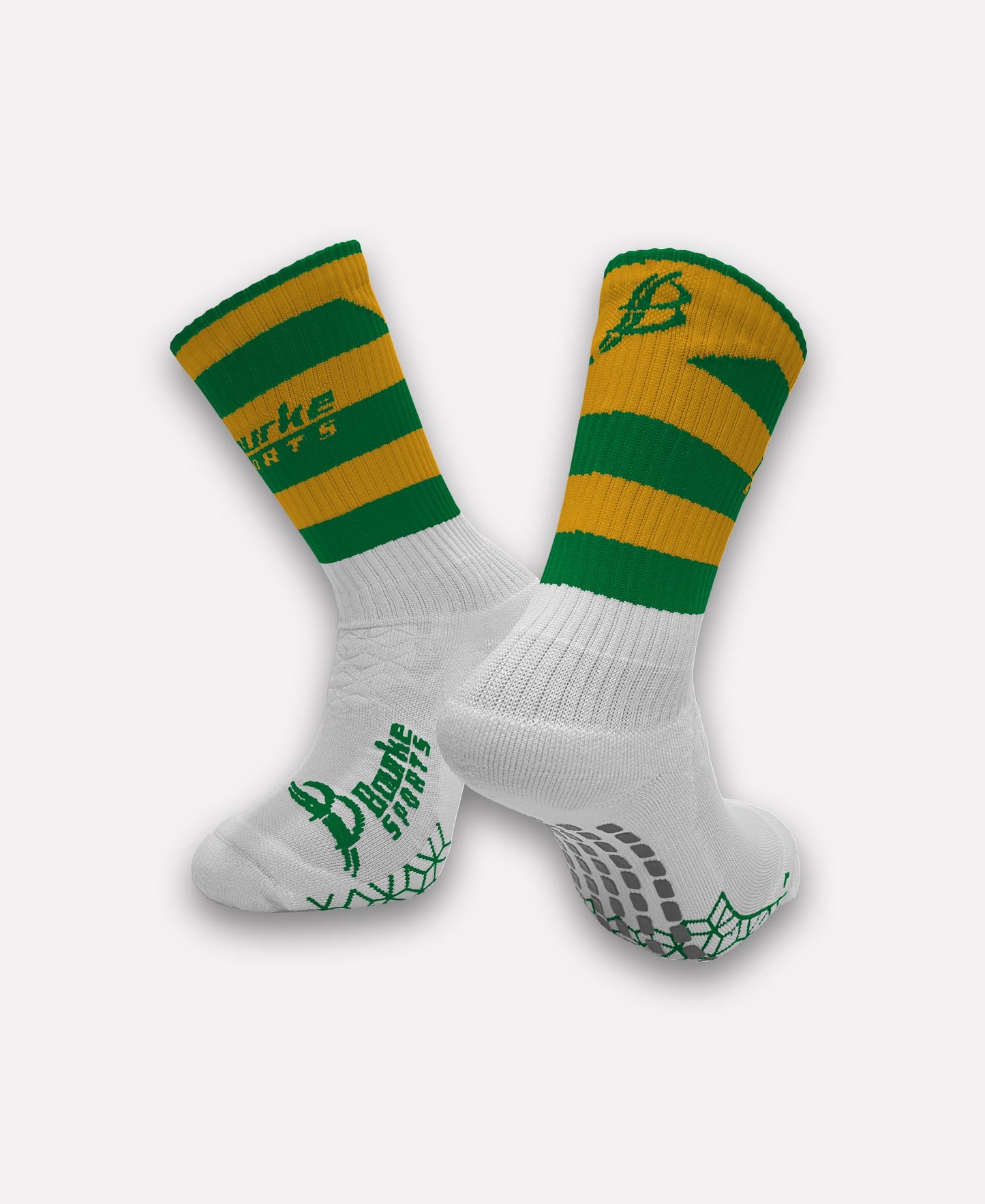 Oisin Glenariffe Miniz Hoop Socks (Green/Amber)