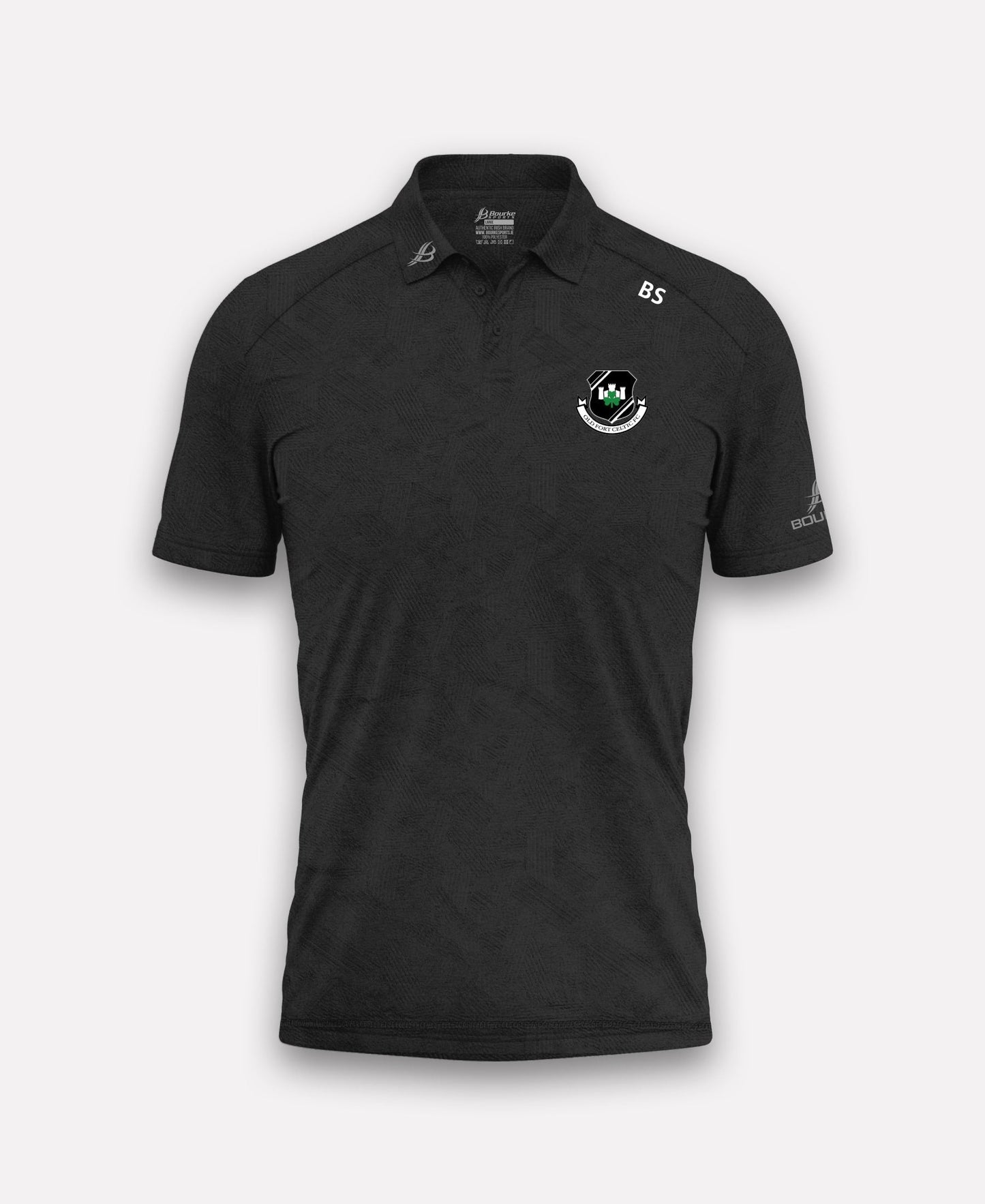 Old Fort Celtic FC BARR Polo Shirt (Black)