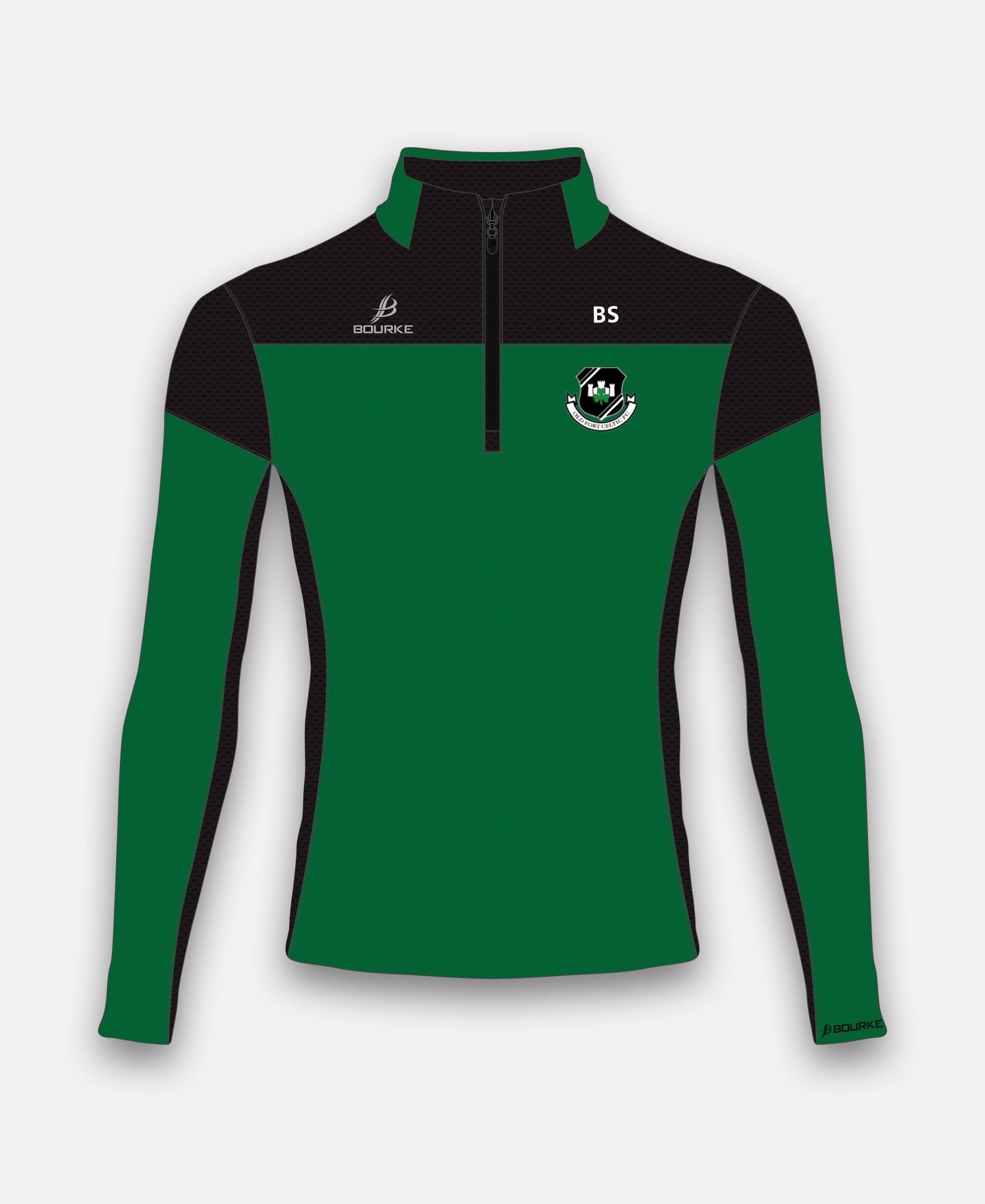 Old Fort Celtic FC TACA Half Zip (Green/Black)