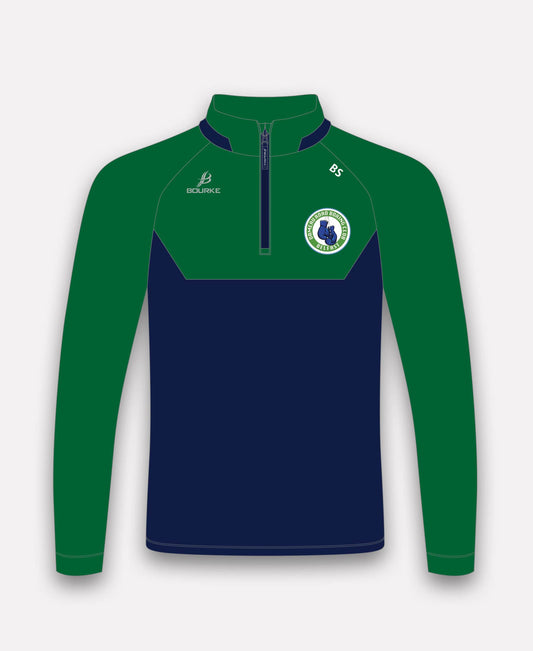 Ormeau Road Boxing Club BARR Half Zip (Navy/Green)