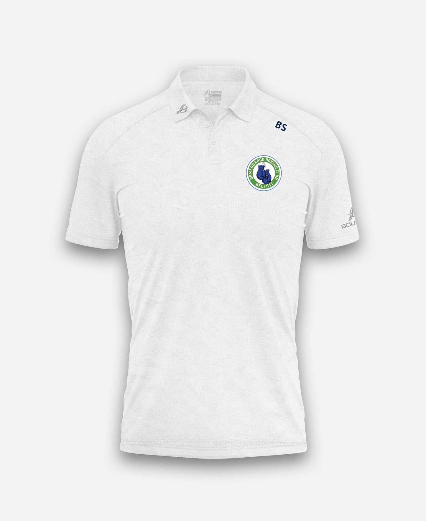 Ormeau Road Boxing Club BARR Polo Shirt (White)