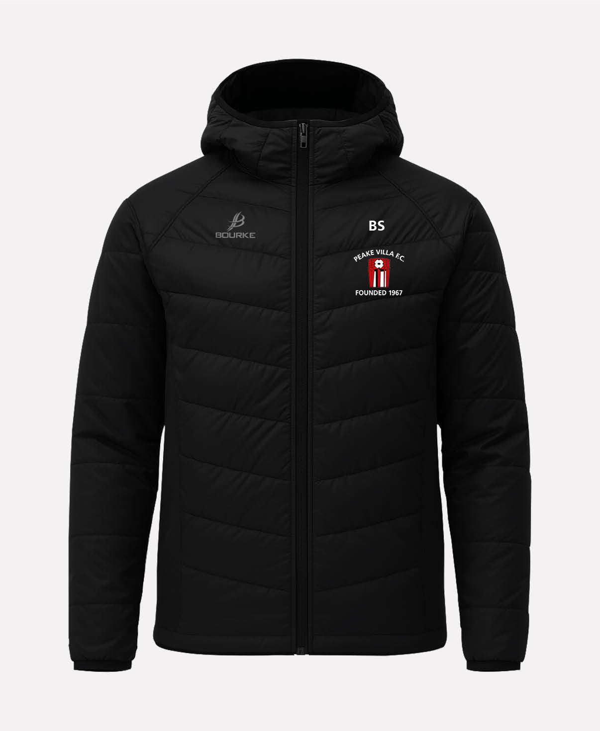 Peake Villa FC FORTIS Hooded Jacket (Black)