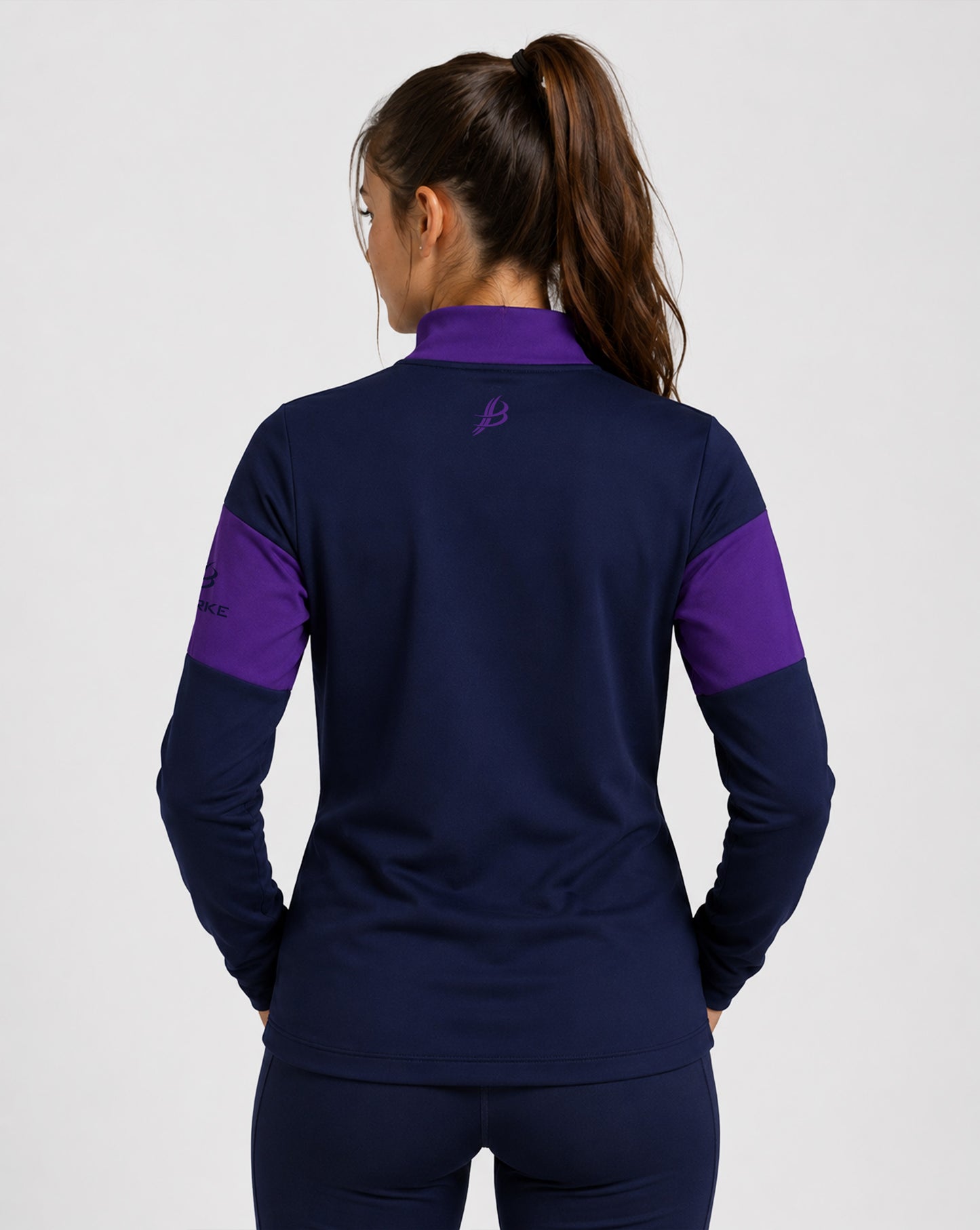 TEASRA Kids Half Zip (Navy/Purple)