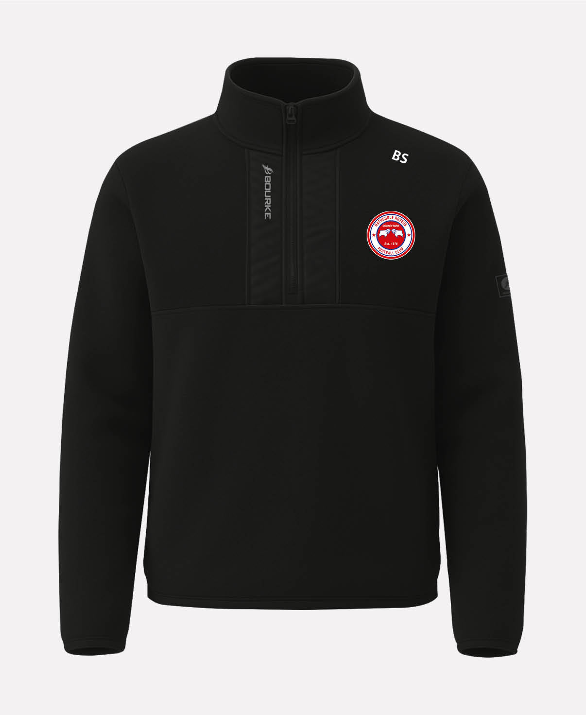 Rathcoole Rovers FC TEASRA Half Zip Fleece (Black)