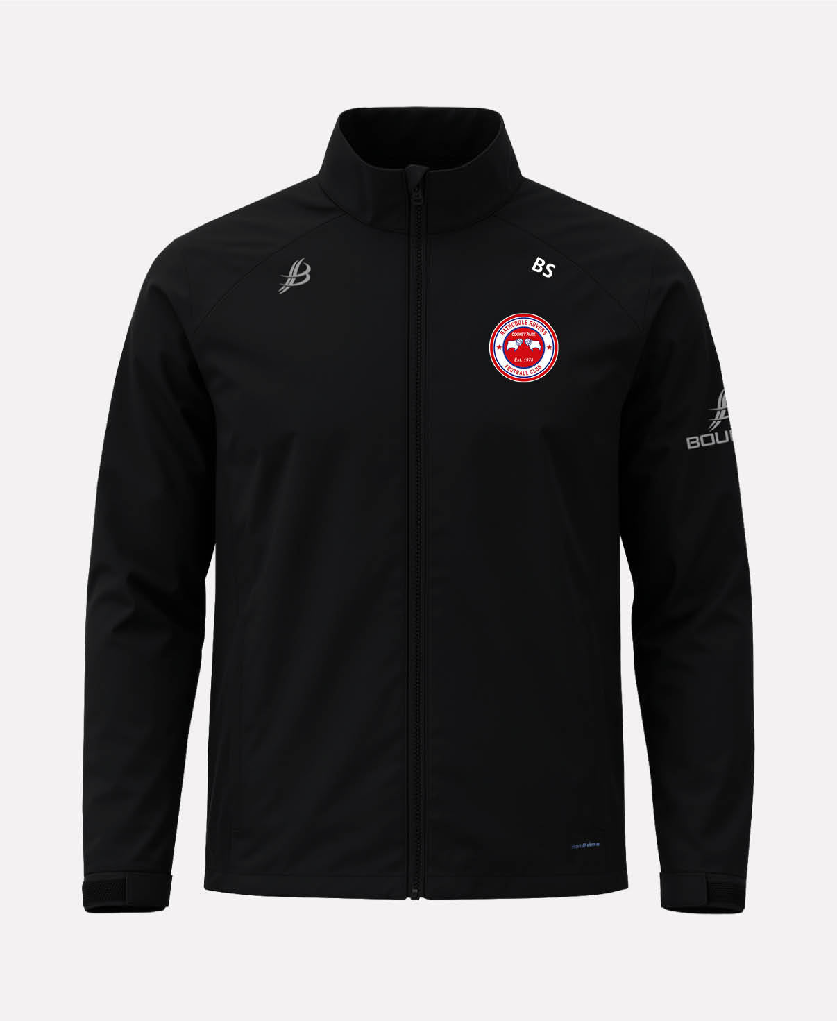 Rathcoole Rovers FC TEASRA Waterproof Jacket (Black)