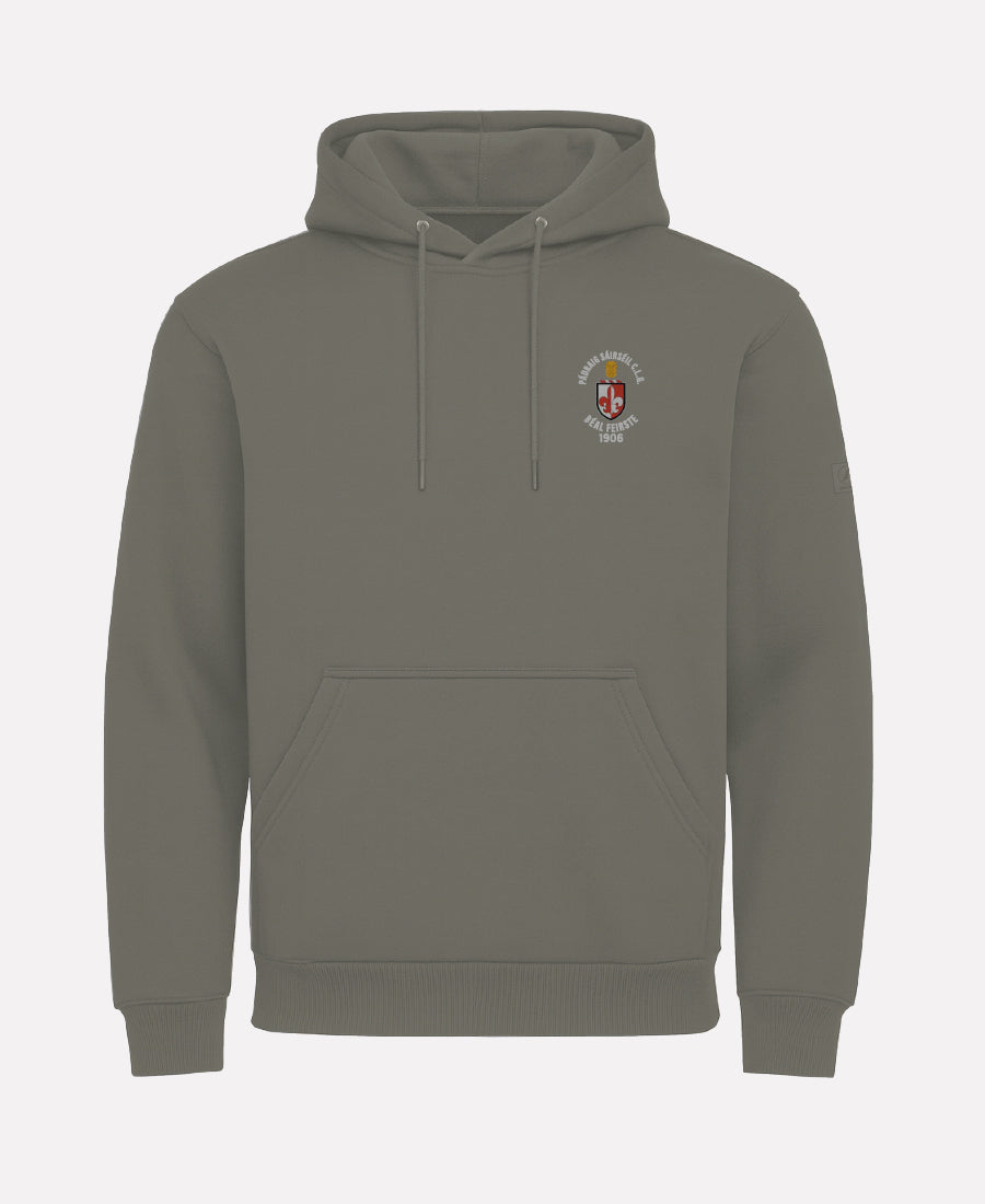 Sarsfields GAA Belfast TEASRA Pullover Hoodie (Olive/Green)