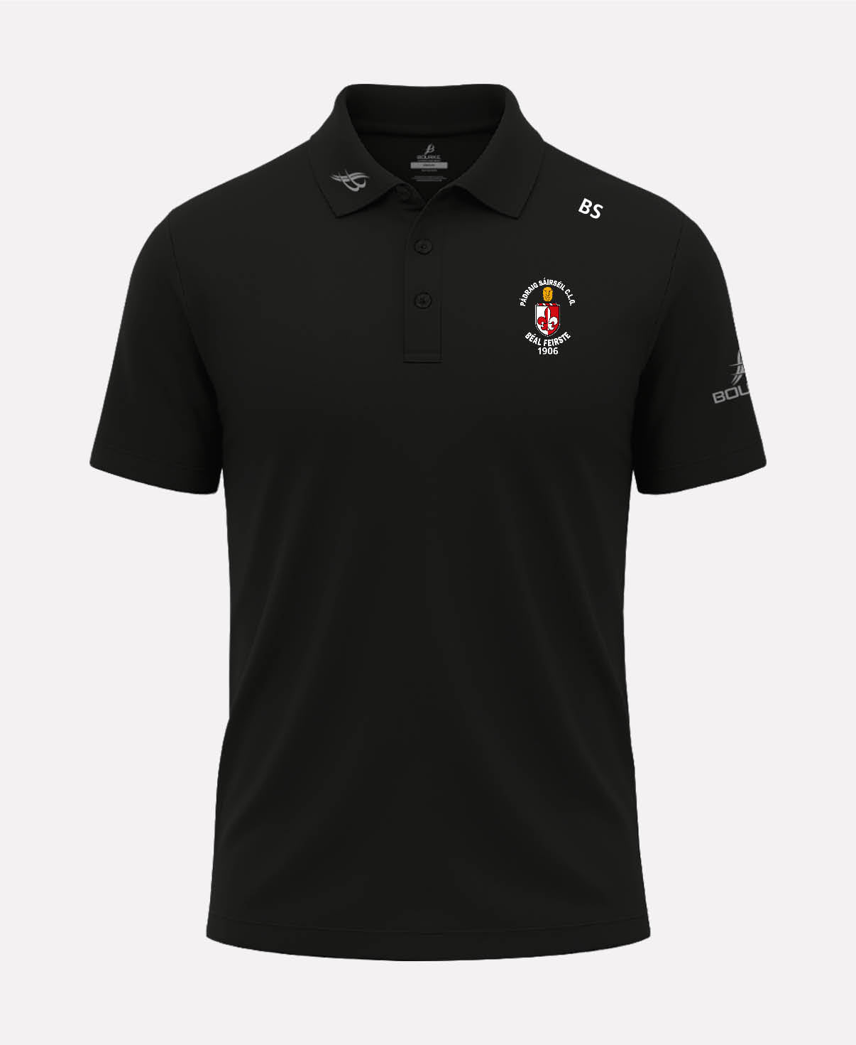 Sarsfields GAA Belfast FORTIS Polo Shirt (Black)