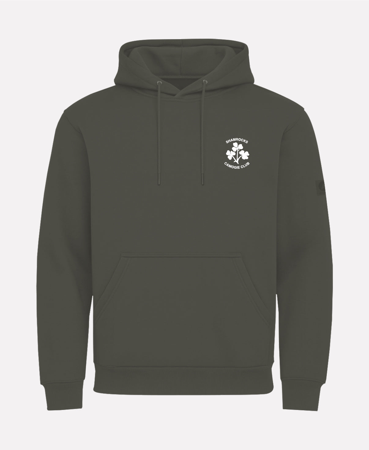 Shamrocks Camogie Galway TEASRA Pullover Hoodie (Olive Green)