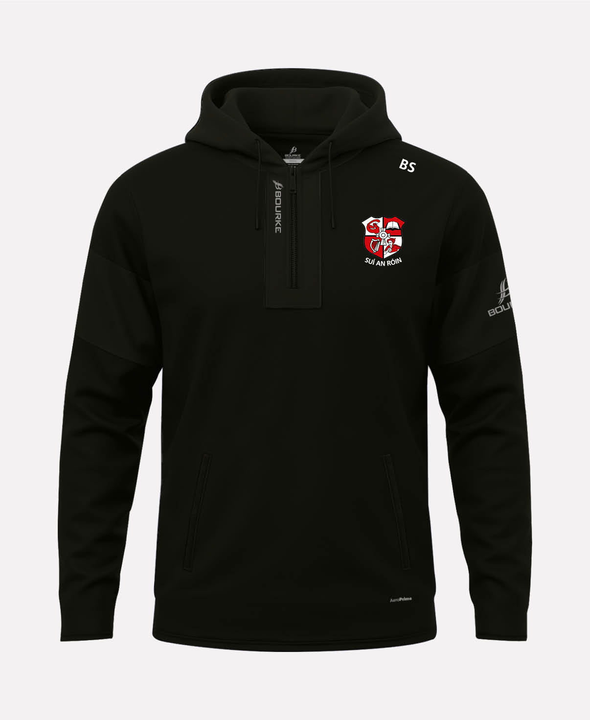 Shinrone GAA TEASRA Half Zip Hoodie (Black)