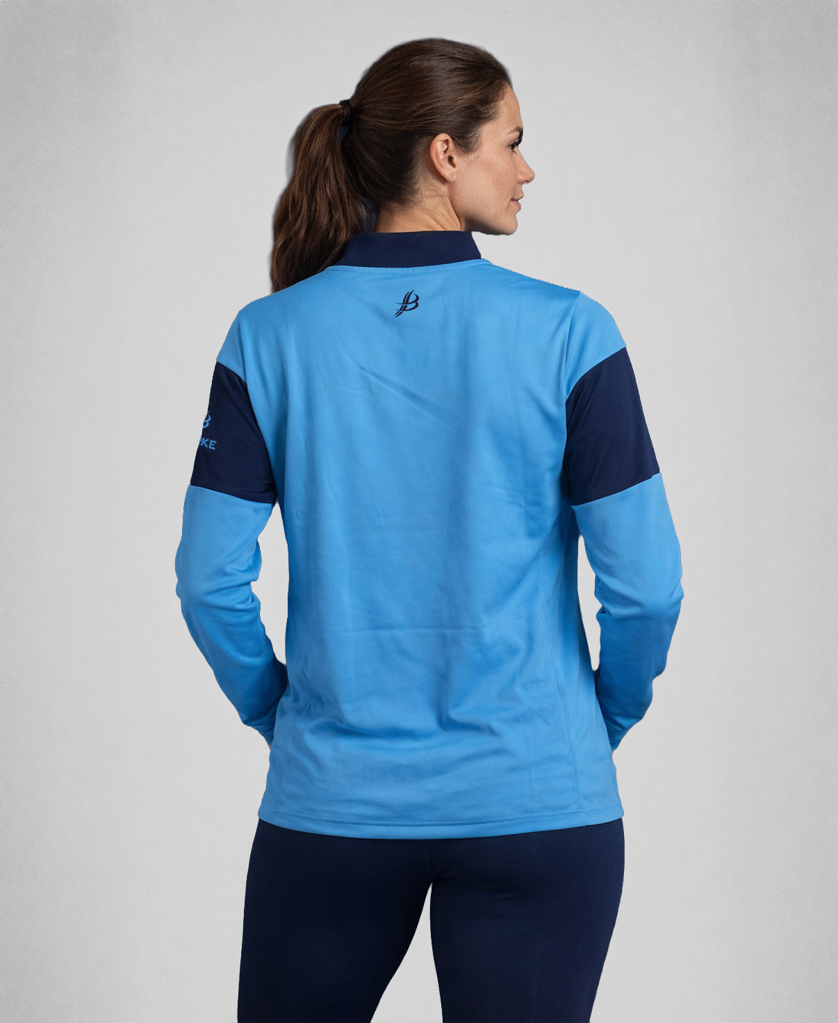 TEASRA Adult Half Zip (Navy/Sky)