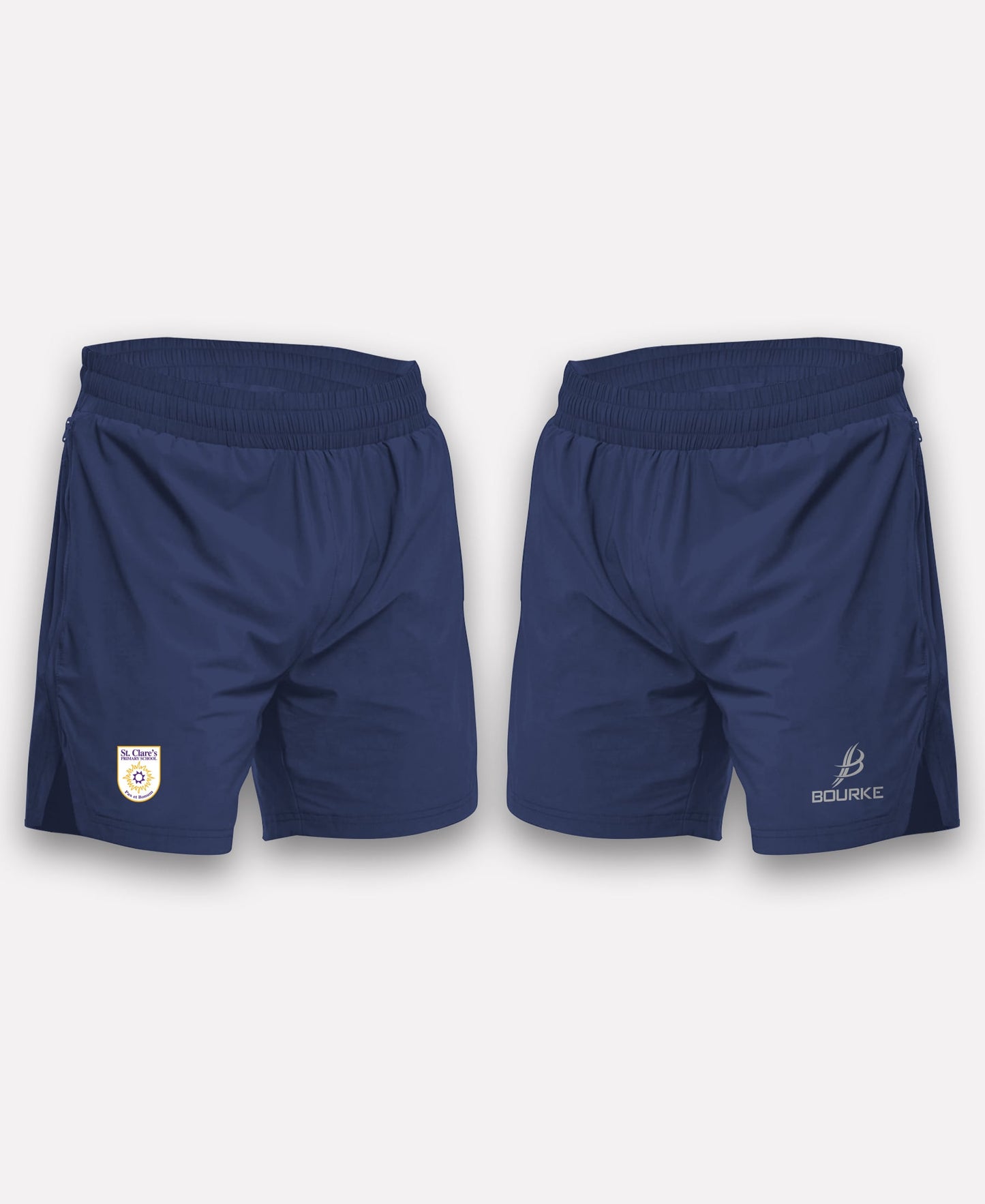 St Clare's PS Belfast BARR Gym Shorts (Navy)