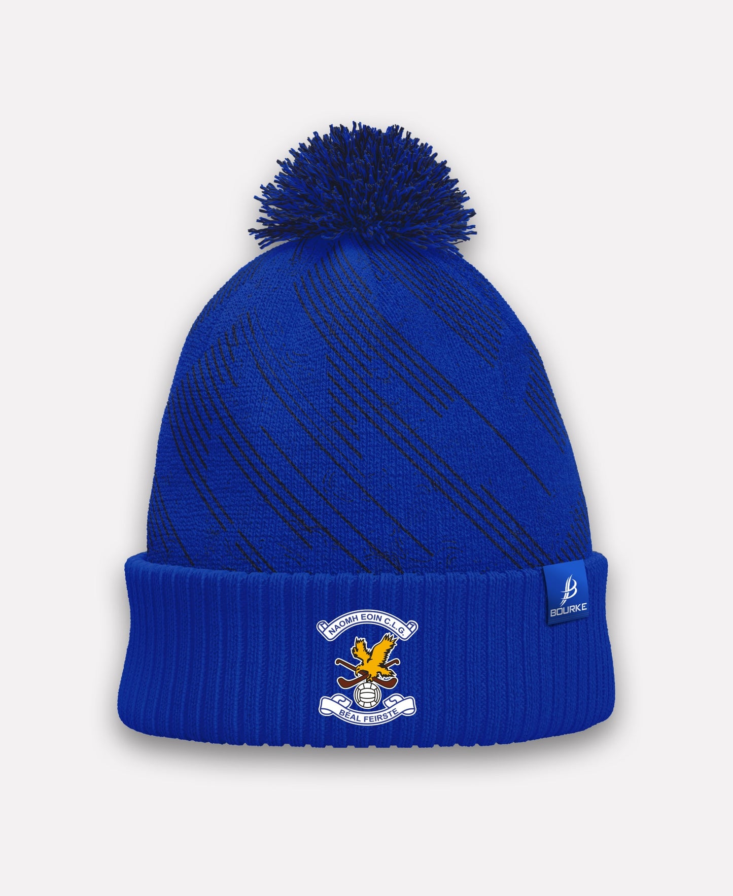 Naomh Eoin GAA Belfast BARR Bobble Hat (Navy/Blue)